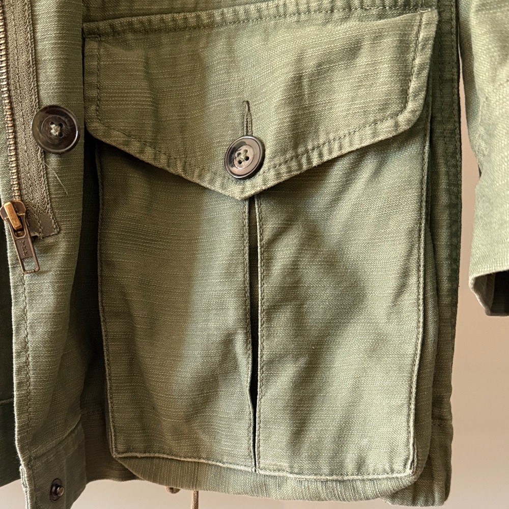 Bar III Olive Utility Jacket in 100% Cotton - Picture 7 of 15